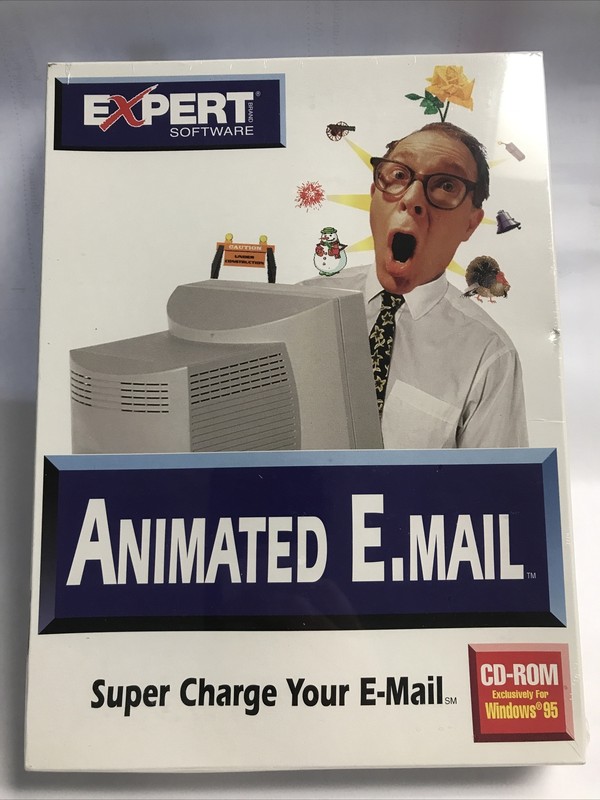 Vintage expert software Animated E.mail Cd-rom For Windows 95 1997