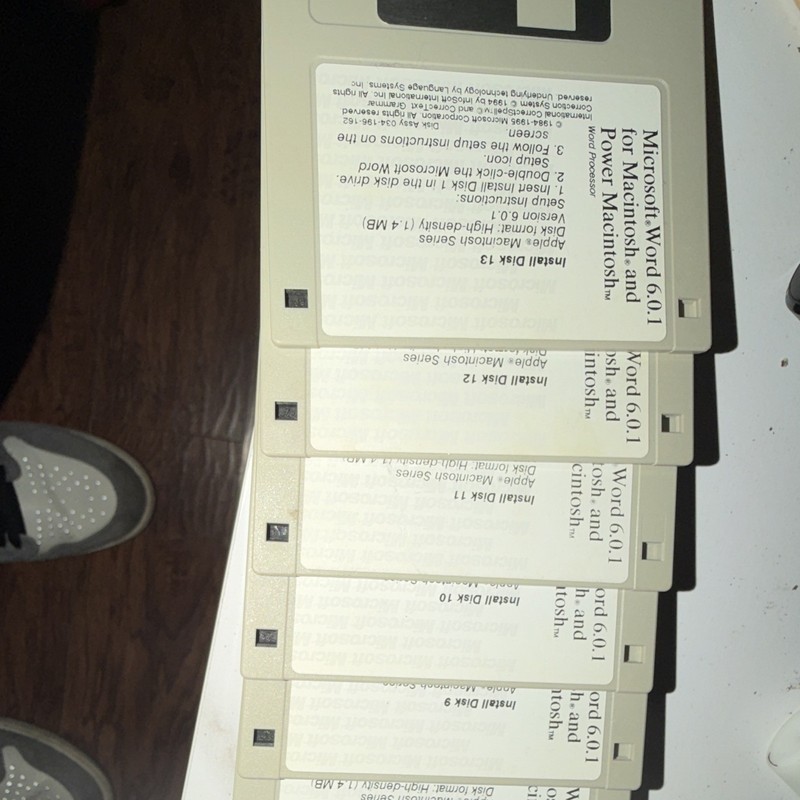 Microsoft Word 6.0.1 for Macintosh/Power Mac Install Disk 3.5" HD 1.4MB 11/13 gallery