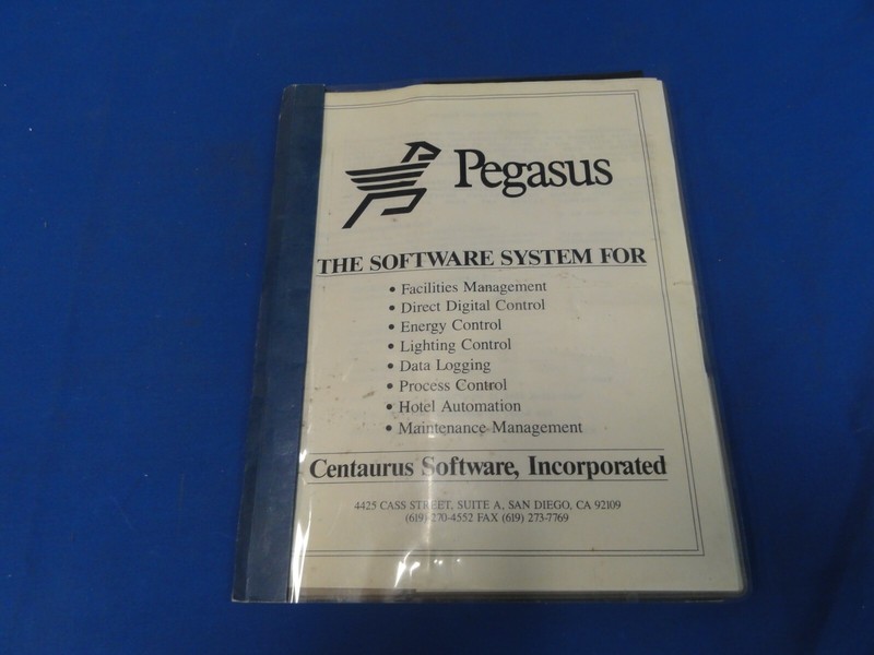 Vintage Pegasus floppy software for facilities management and more 1989