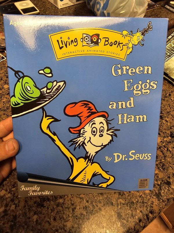 Dr Seuss Green Eggs and Ham CD-ROM Living Books Windows 3.1/95 Mac PC Sealed