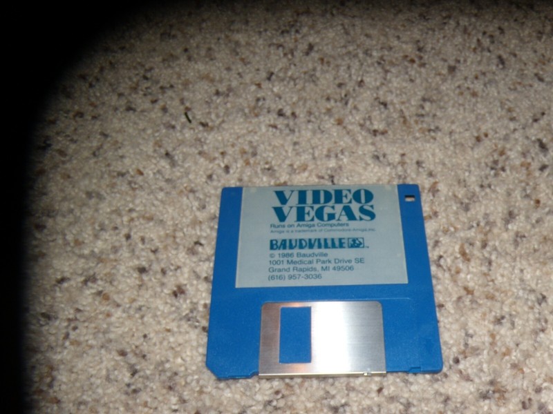 Video Vegas for the Commodore Amiga on 3.5″ disk