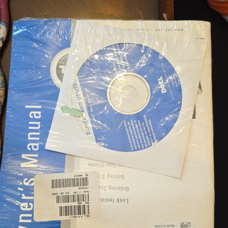 Dell Photo Printer 720 Drivers & Utilities Software CD Disc, MPN R5211