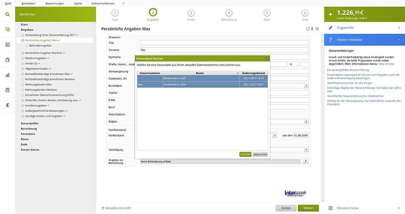 Lexware QuickSteuer Deluxe 2026 (tax year 2025) for 5 tax returns NEW gallery