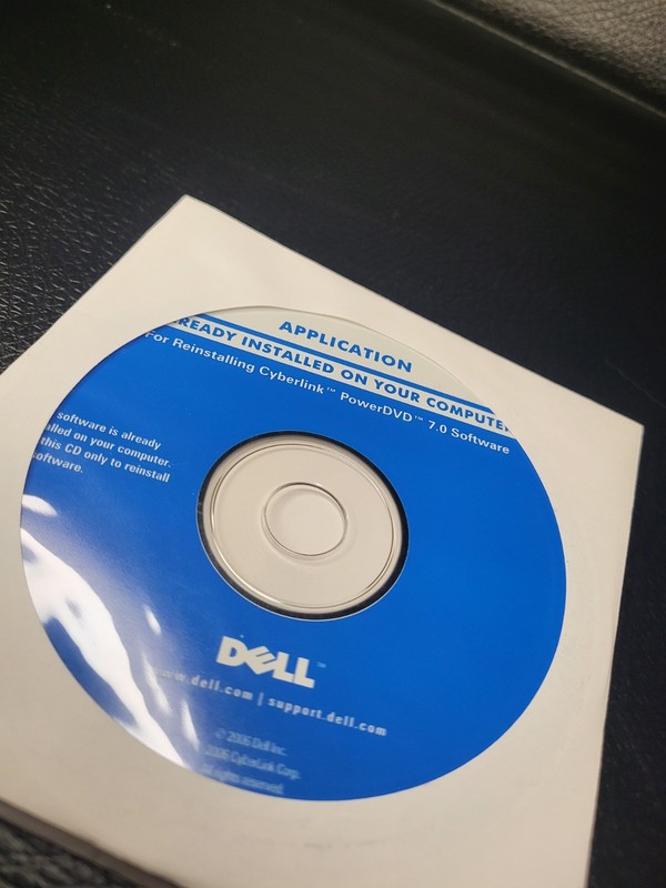 Dell Cyberlink PowerDVD 7.0 Reinstallation Disc New / Factory Sealed