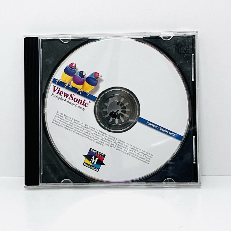 ViewSonic Display Suite Software Utility Made with Macromedia 1998 Vtg Tech gallery