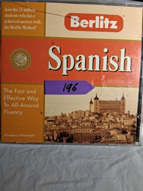 Berlitz Spanish CD ROM for Windows & Macintosh 1998 Software