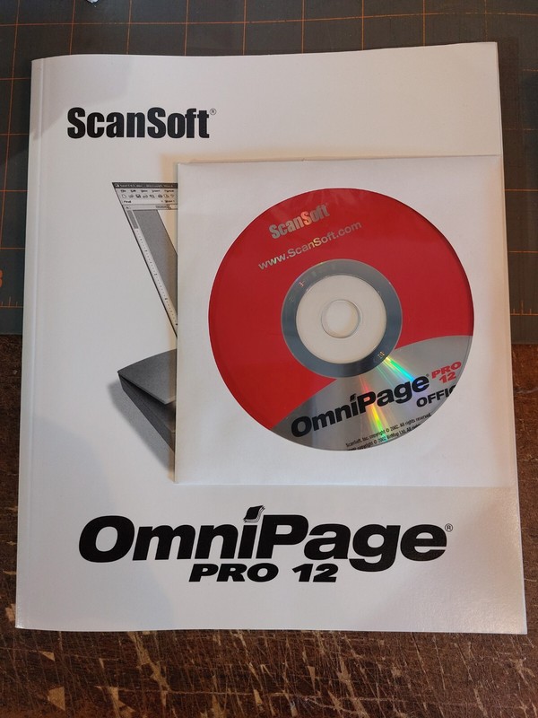OmniPage Pro 12 PC CD scan images forms paper convert text to editable documents