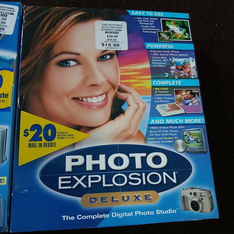 2 SEALED Photo Explosion Deluxe 2.0 - PC - Digital Photo Studio Deluxe 4-CDs gallery