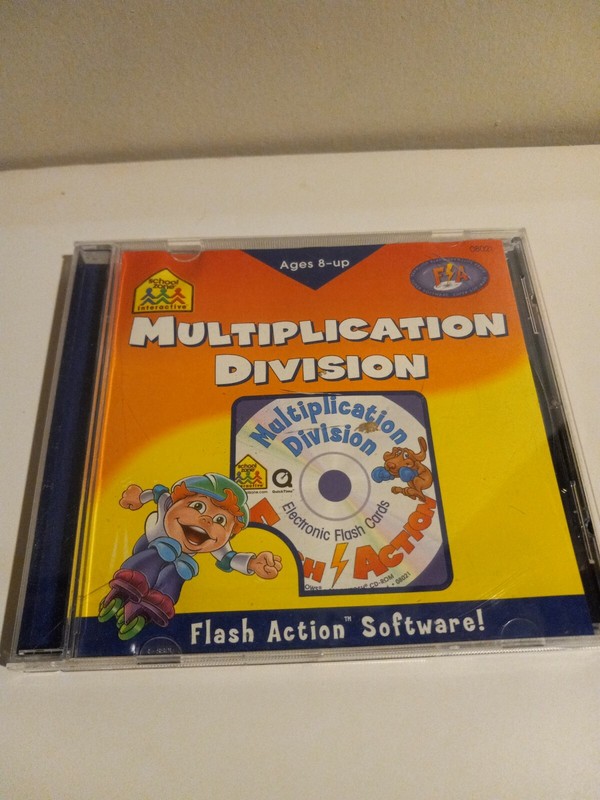 School Zone: Flash Action Multiplication & Division PC Mac Math Game CD