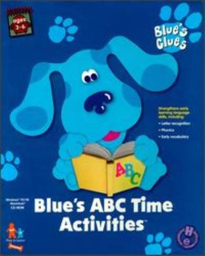 Blue’s Clues: Blue’s ABC Time Activities PC MAC CD learn to tell, letters game!