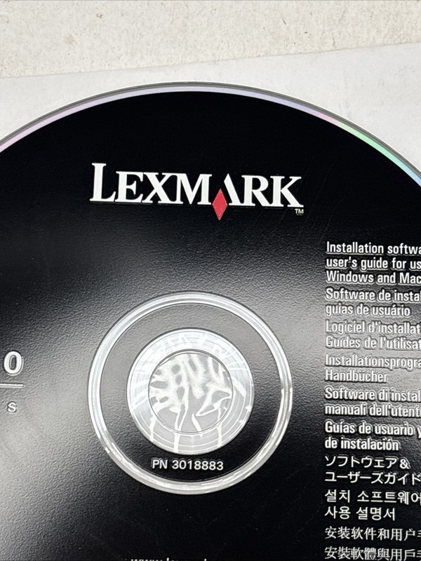 Lexmark 6600 series Printer Installation Software Disk CD gallery