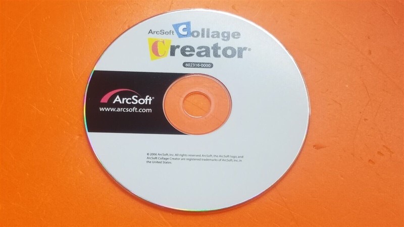 ⭐️⭐️⭐️⭐️⭐️ArcSoft Collage Creator PC Software CD Disc