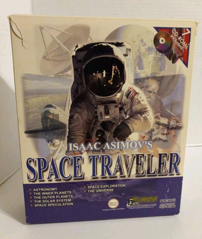 isaac asimov's Space Traveler Pc 7 Cd-roms