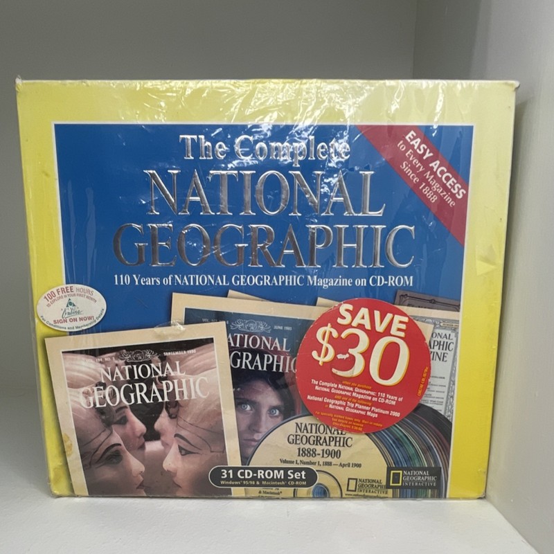 National Geographic Complete 110 Years Magazine CD-ROM Set Windows/Mac