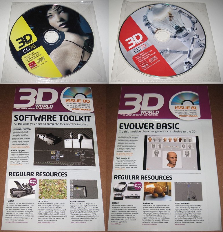Lot of 64 PCS 3D World Discs Collection Professional Animation Software MadeinEU gallery