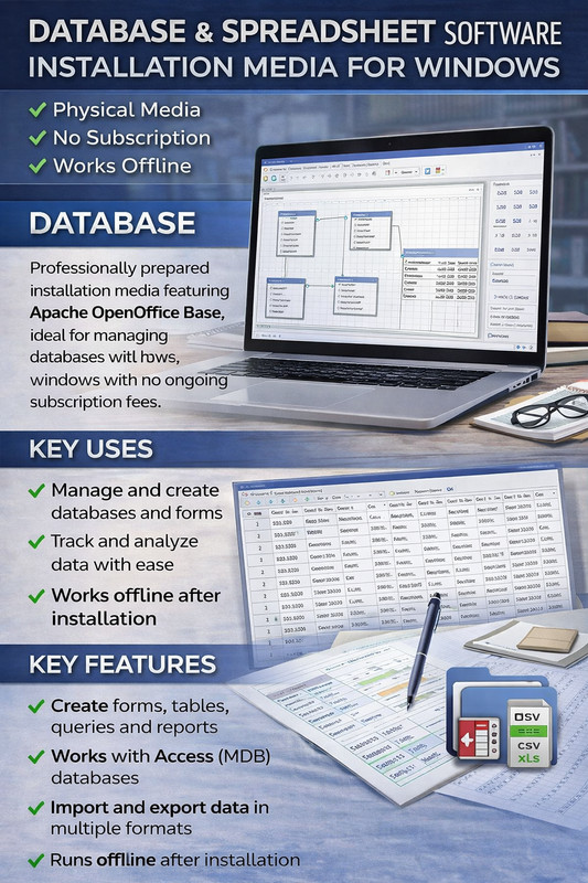 Apache OpenOffice 2026 Professional Suite CD or USB gallery