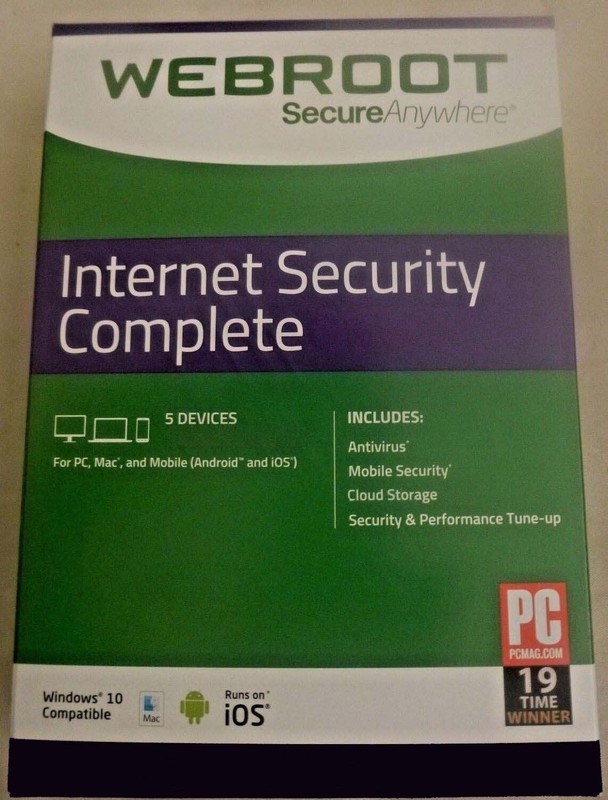Webroot Internet Security Complete 2024 | 3 YRS | 5 PC/MAC/MOBILE | KEY EMAILED