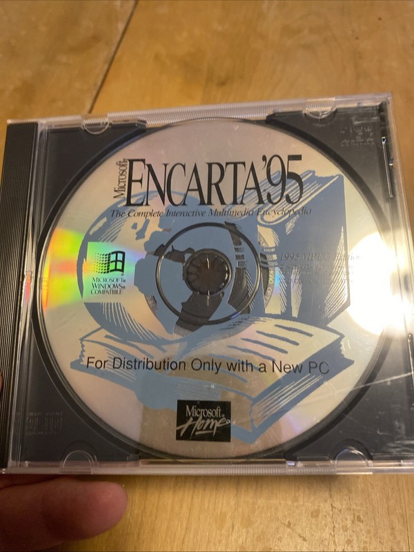 Microsoft Encarta ’95 Interactive Multimedia Encyclopedia CD-ROM Windows