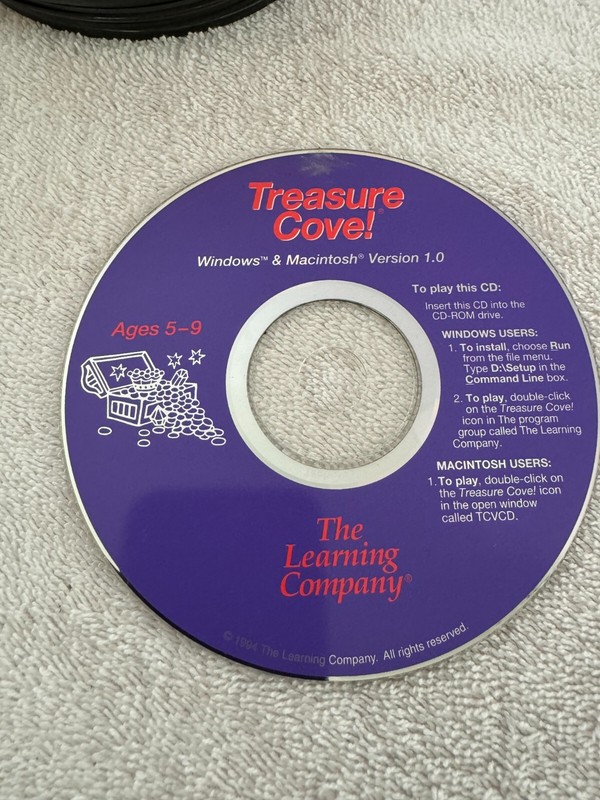 Treasure Cove! V1.0 The Learning Company 1994 Windows/Macintosh