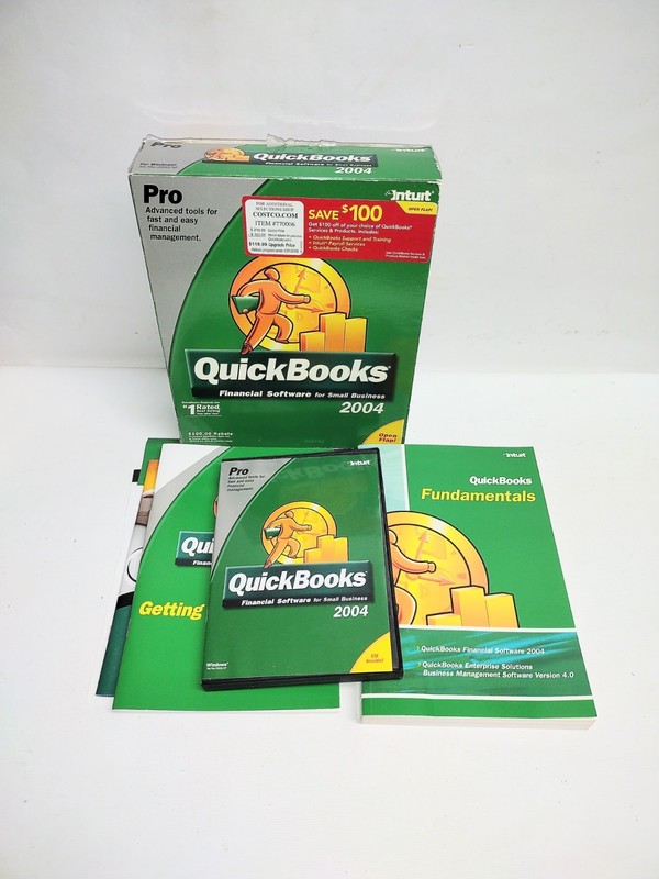 Intuit QuickBooks PRO 2004 Small Business Windows 98/ME/2000/XP