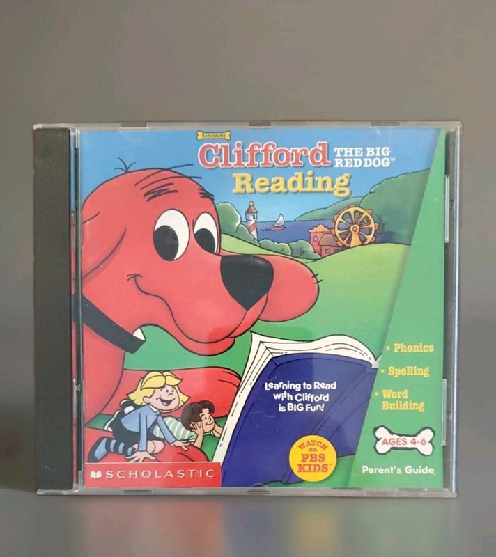 Clifford The Big Red Dog: Reading Ages 4-6 (CD-Rom, 2000, Scholastic) VGC