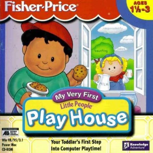 Fisher-Price My Very First Little People Play House PC MAC CD match memory game!