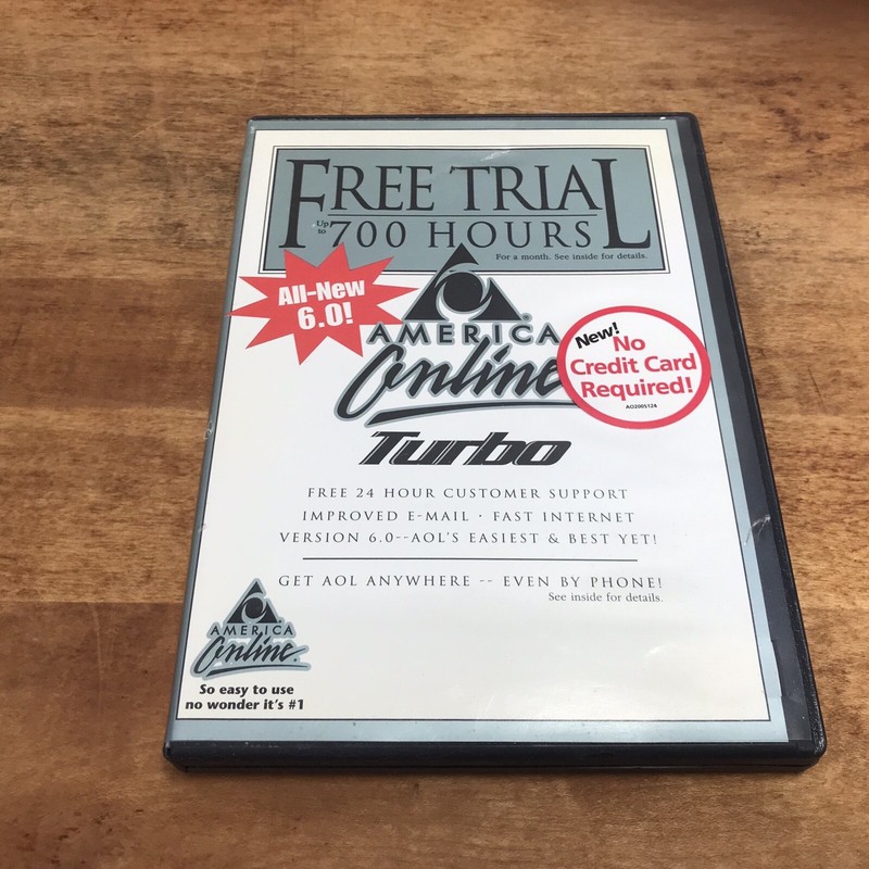 AOL America Online 6.0 Turbo Software CD