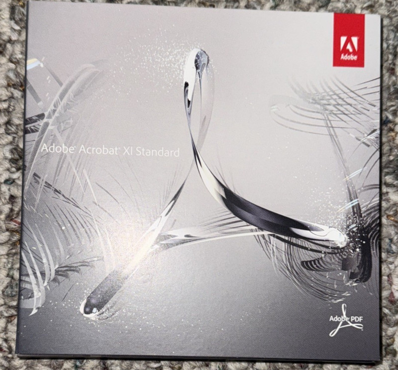 Adobe Acrobat XI 11 Standard Full Retail Windows Licensed for 2PCs DVD & Serial