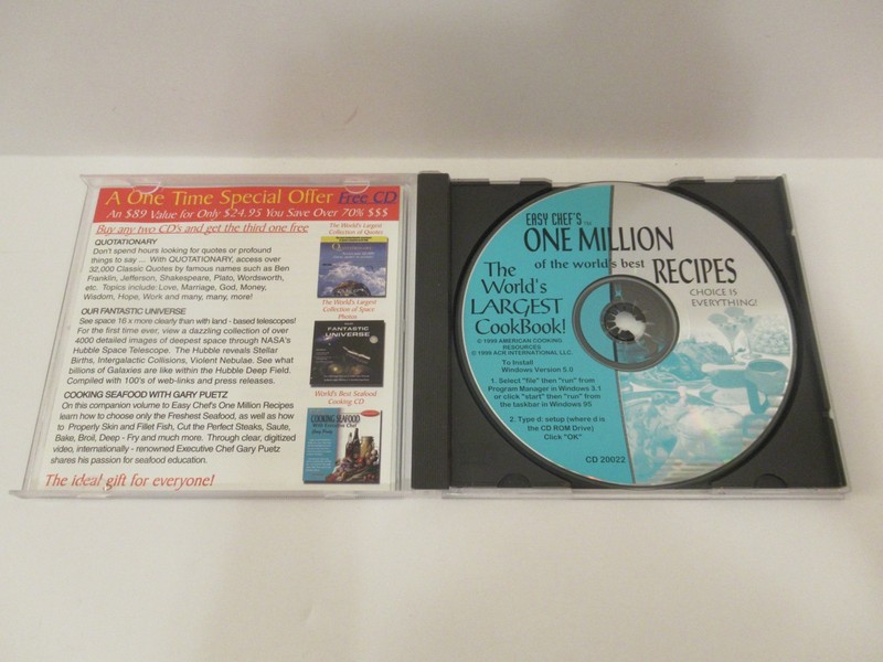 Easy Chef's One Million of the World's Best Recipes (CD-ROM) (1999) gallery