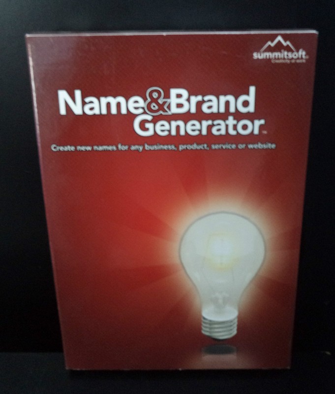 Name & Brand Generator WIN 2000/XP/VISTA NIB Summitsoft, Windows NEW