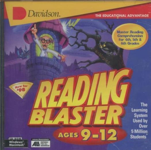 Reading Blaster: Ages 9-12 PC MAC CD learn read grammar definitions SEALED CASE