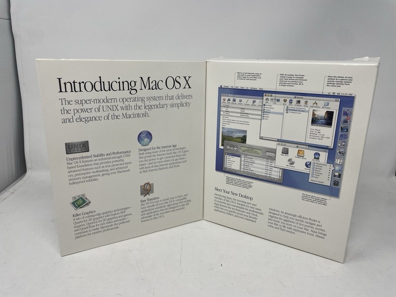 Apple Mac OS X 10.1.3 Original Retail Box Boxed W/ OS X, OS 9, iPhoto, Dev Tools gallery