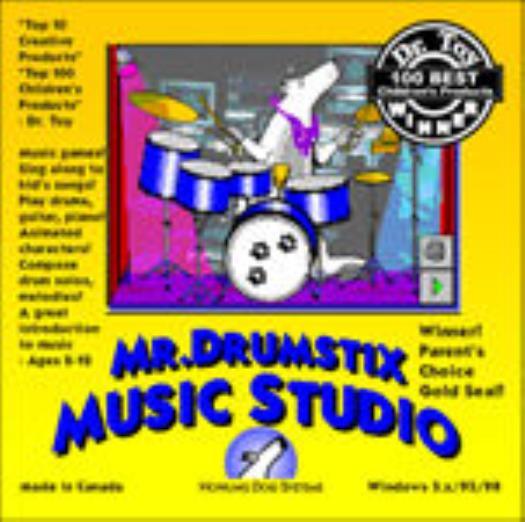 Mr. Drumstix Music Studio PC CD musical creation karaoke sing-along songs game!