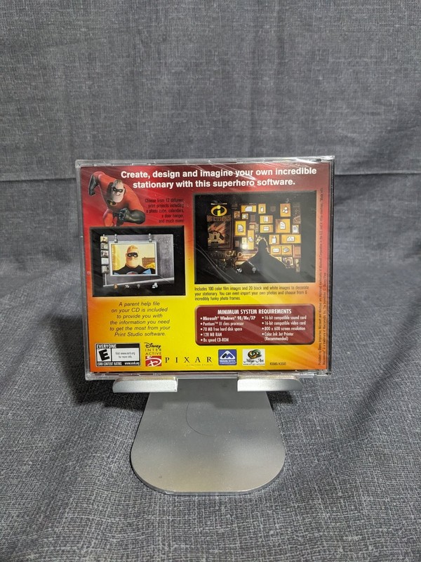 Disney Pixar The Incredibles PC-CD ROM Print Studio Software Windows 98/XP gallery