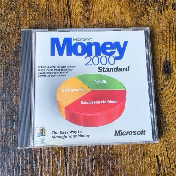 Microsoft Money 2000 Standard Personal Finance Software CD for Windows
