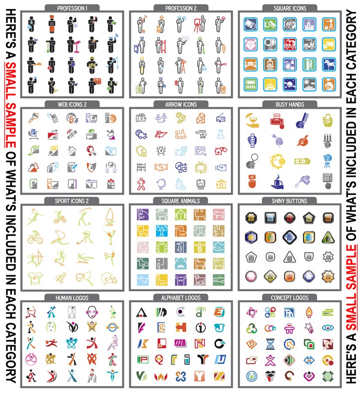 ICONS +LOGOS +SYMBOLS-CLIPART IMAGES-VECTOR CLIP ART CD gallery