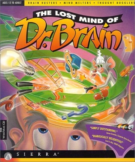 The Lost Mind of Dr Brain PC MAC CD solve problem laboratory puzzle labs game!