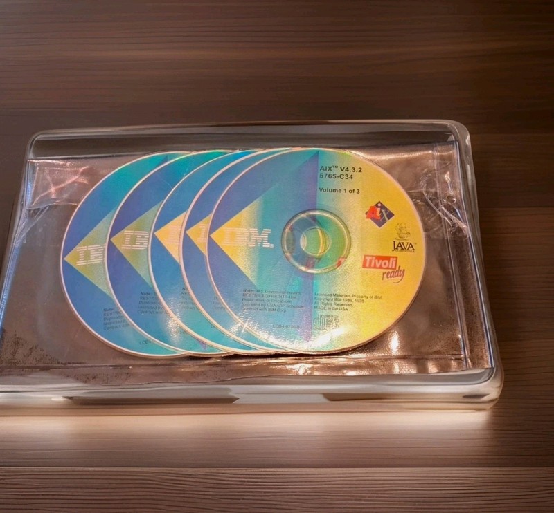 IBM AIX V4 3.2 / 5765-C34 - UNIX Software Vol 1-3 + Base & Ext. Docs CDs 5 Discs gallery