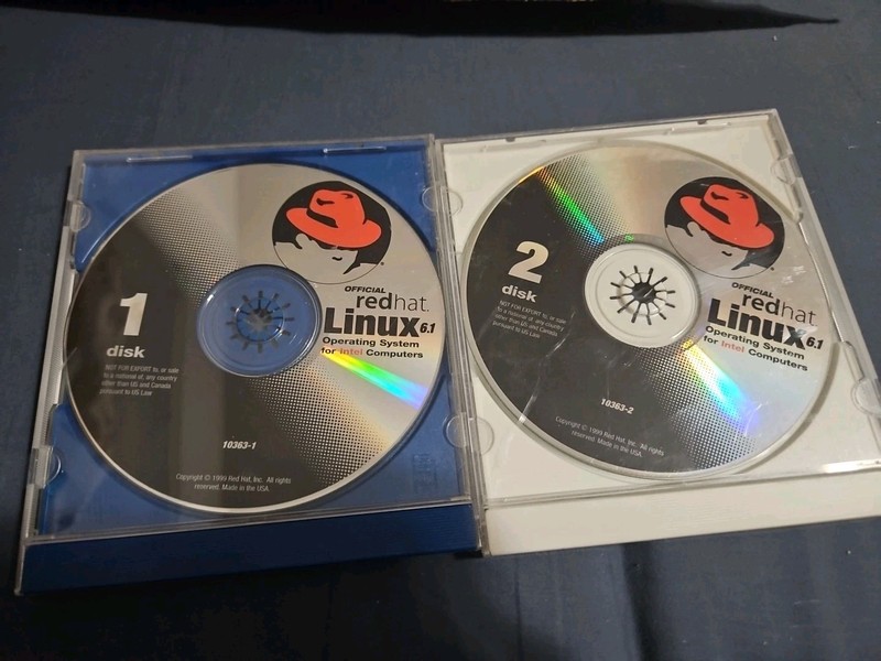 Red Hat Linux 6.1 Official Operating System For Intel CDs English 10363-1 -2