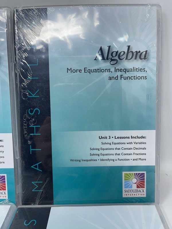 New Algebra Unit 1-9 Math Skills Curriculum Saddleback Interactive CD-ROM Mac/PC gallery