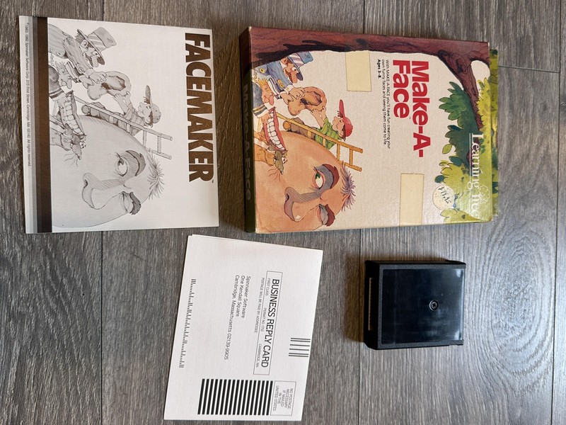 Spinnaker Make-A-Face Learning Tree Facemaker Cartridge Box Manual