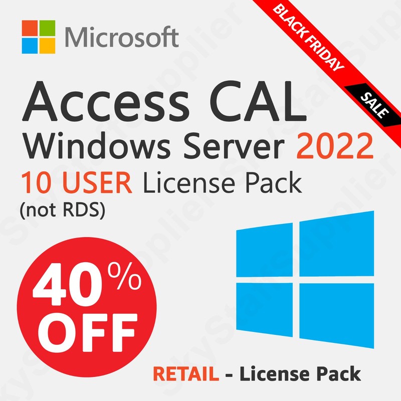 Microsoft Windows Server 2022 - 10 USER Access CALs PACK [not RDS] BRAND NEW gallery