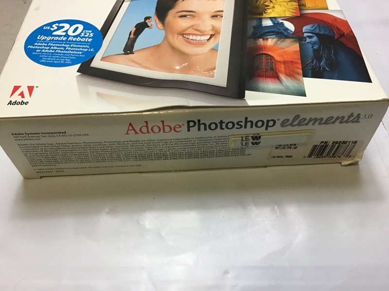 Adobe Photoshop Elements 3.0 PC BIG BOX w/ Serial Number /COMPLETE gallery