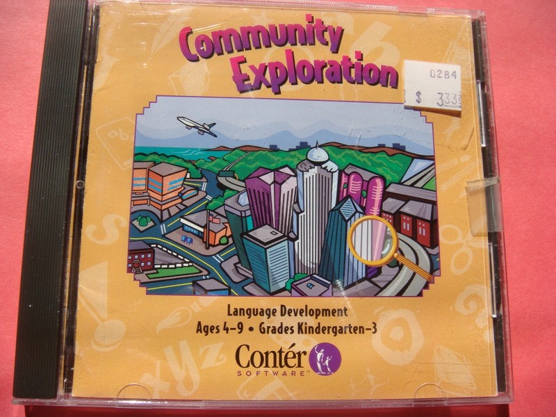 Vintage Software - Community Exploration by Conter Software CD-Rom -Circa 1994