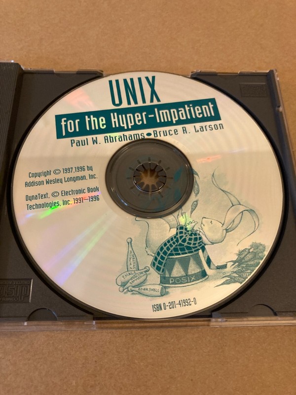 Unix for the Hyper-Impatient Dynatext Electronic Book CD ROM by Paul Abrahams gallery