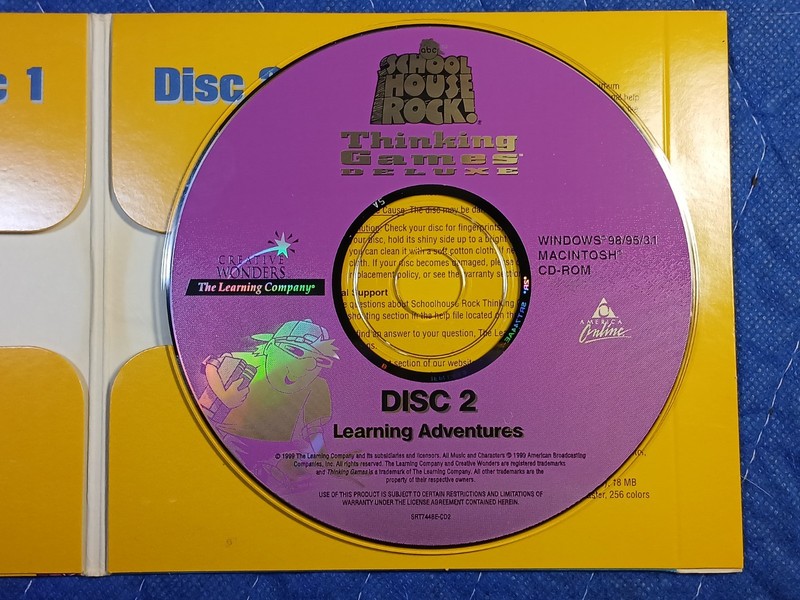 School House Rock! Thinking Games Deluxe for PC Windows 95 98/Mac 2-Disc Set gallery