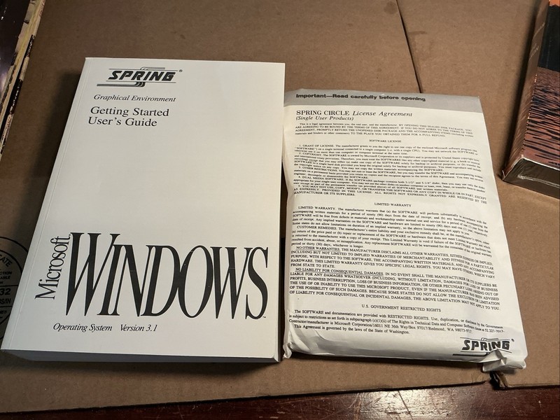 Microsoft Windows Version 3.1 1992 Spring Release 3.5” Disks gallery