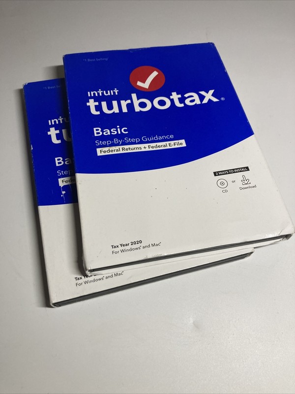 Lot Of 21 2020 Intuit TurboTax Basic Federal Windows & Mac Disc or Download New gallery