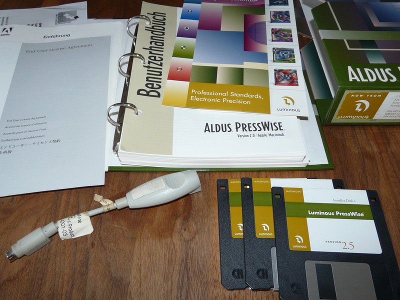 Aldus PressWise 2.5 for MAC German Version with Dongle, Rarity gallery