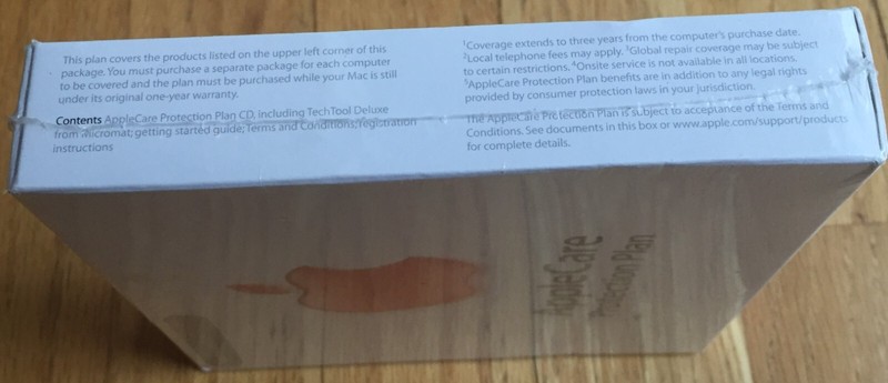 AppleCare Protection Plan MA519LL/A MacBook/iBook New Sealed Apple Care gallery